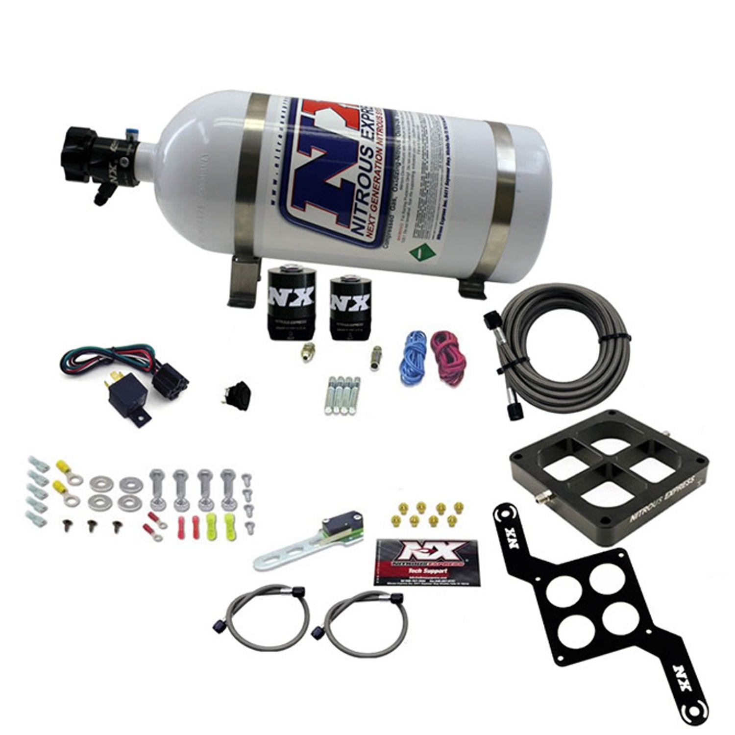 Single Entry Billet Nitrous Kit <br> 250-750HP w/10lb Bottle
