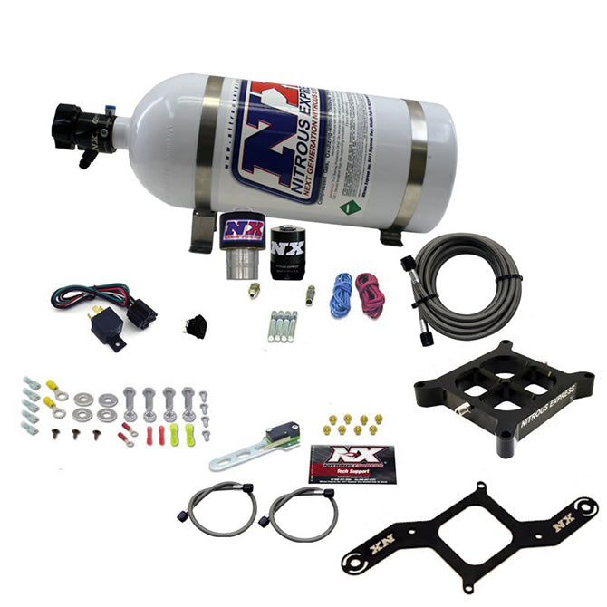 Single Entry 4500 Flange Nitrous Kit w/10lb Bottle <br> 250-650HP Rated