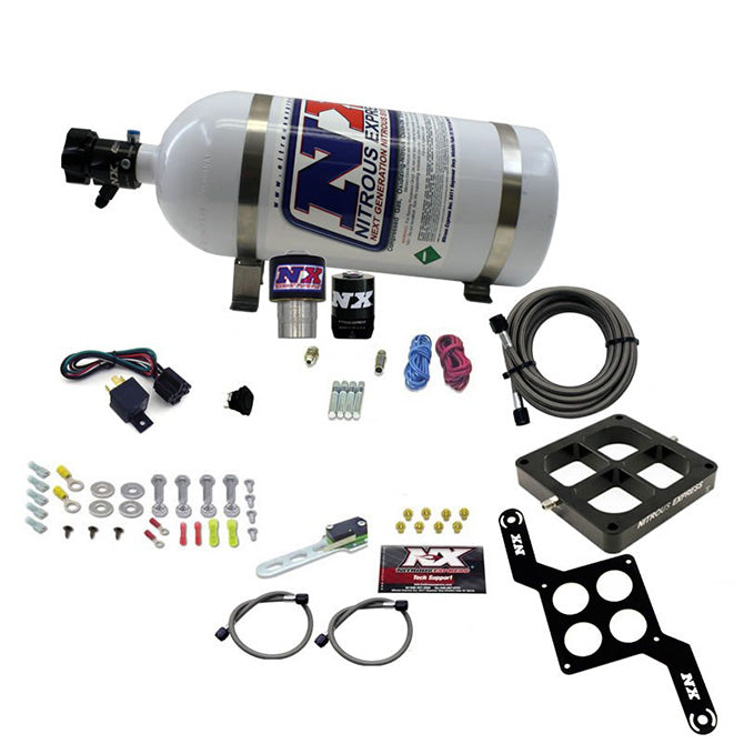 Single Entry 4500 Flange Nitrous Kit w/10lb Bottle <br> 250-650HP Rated