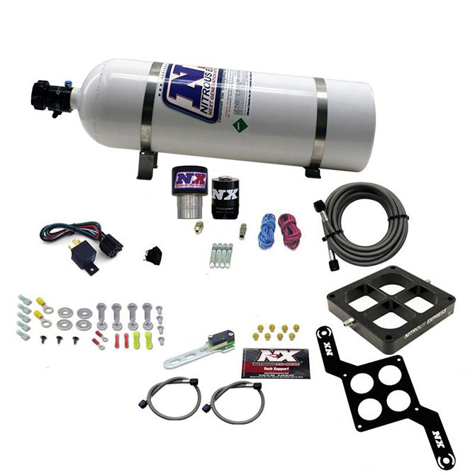 Single Entry Crossbar RNC .178 Nitrous Kit <br> 4500 Flange 250-650HP w/15lb Bottle