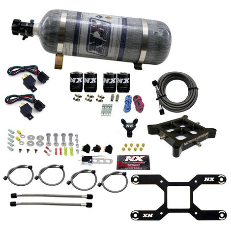 Dry Quad Stage Plate System w/12lb Bottle <br> 100-2000hp 4150Flange