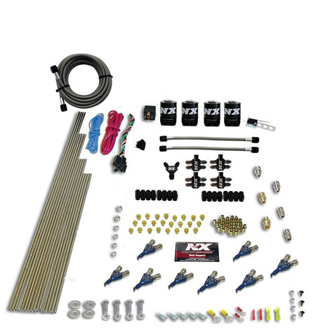 8 Cyl Piranha Direct Port 4 Solenoids Nitrous Kit <br> 200-600HP w/No Bottle