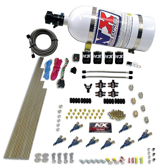 Piranha Direct Port Nitrous Kit w/10lb Bottle <br> 200-500HP EFI Jets