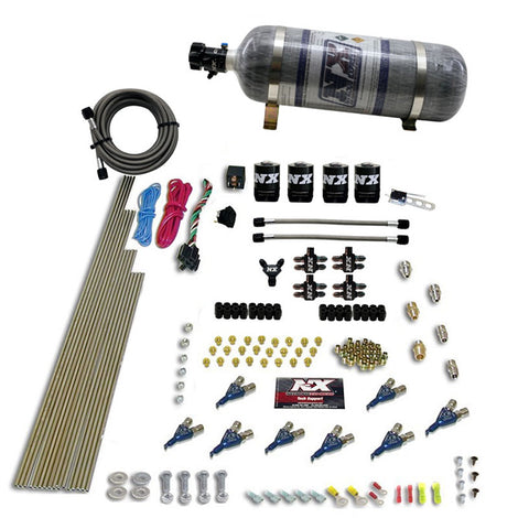 8 Cyl Piranha Direct Port Nitrous Kit w/12lb Bottle <br> Universal Application