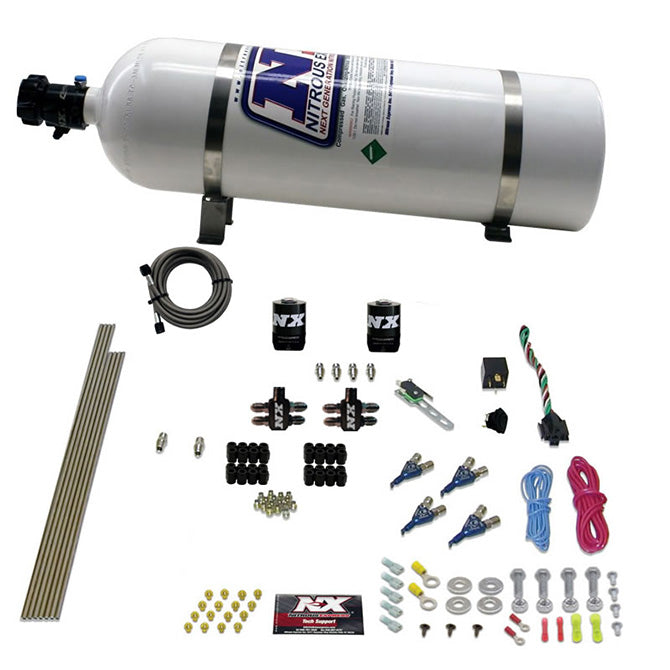 4 Cyl Gas Nitrous Kit <br> 100-250HP w/15lb Bottle
