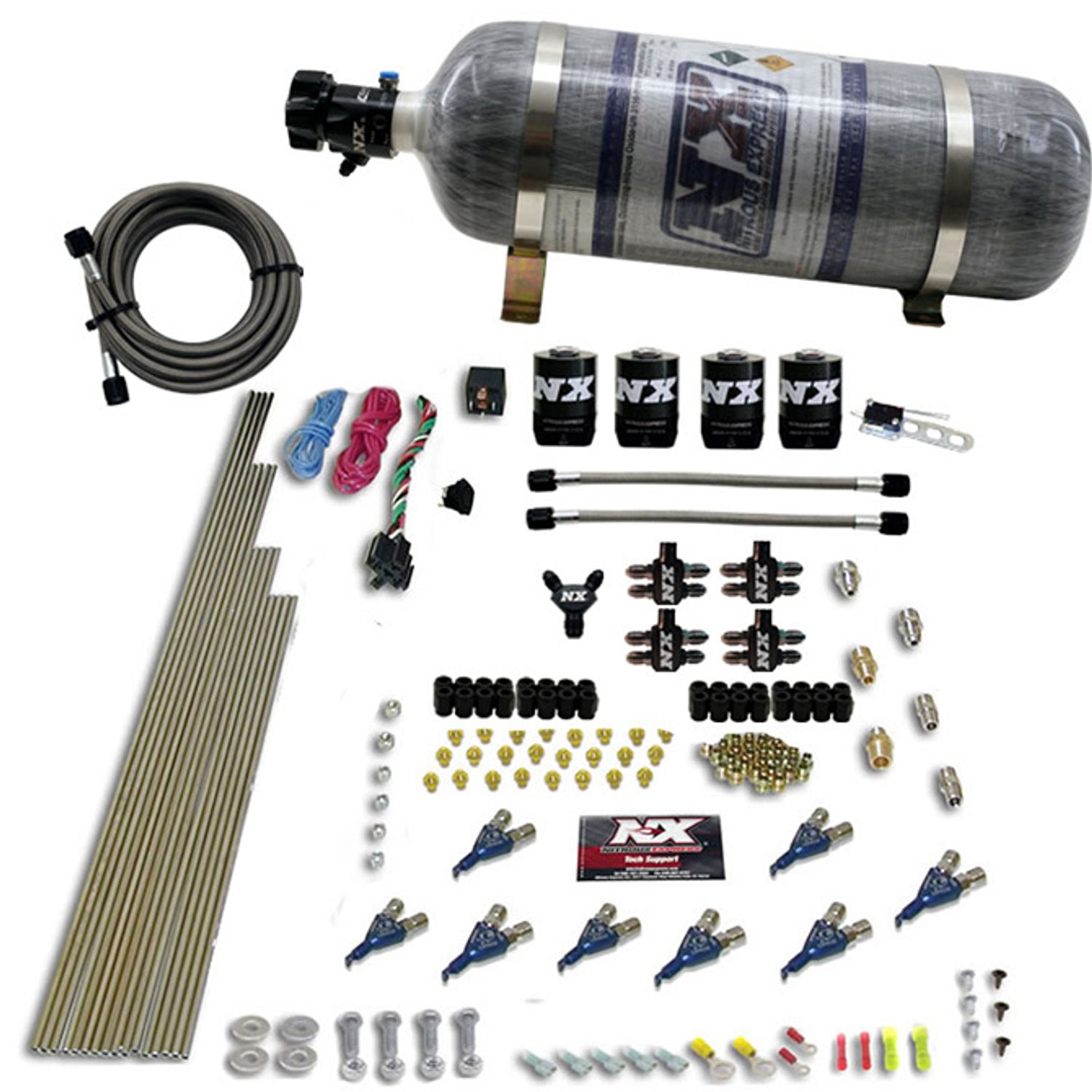 8 Cyl Alcohol Nitrous Kit w/Composite Bottle <br> Universal Application