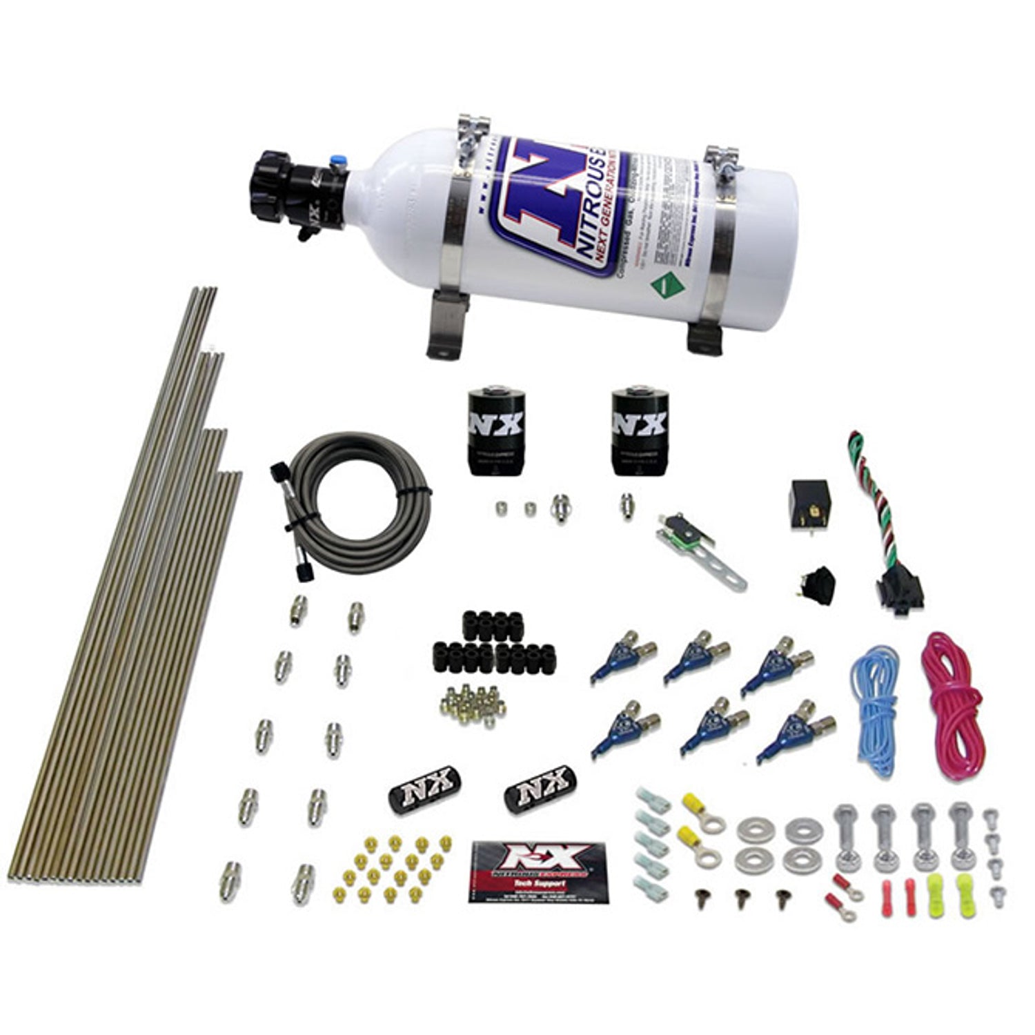 6 Cyl Gas Nitrous Kit <br> 150-375HP w/5lb Bottle
