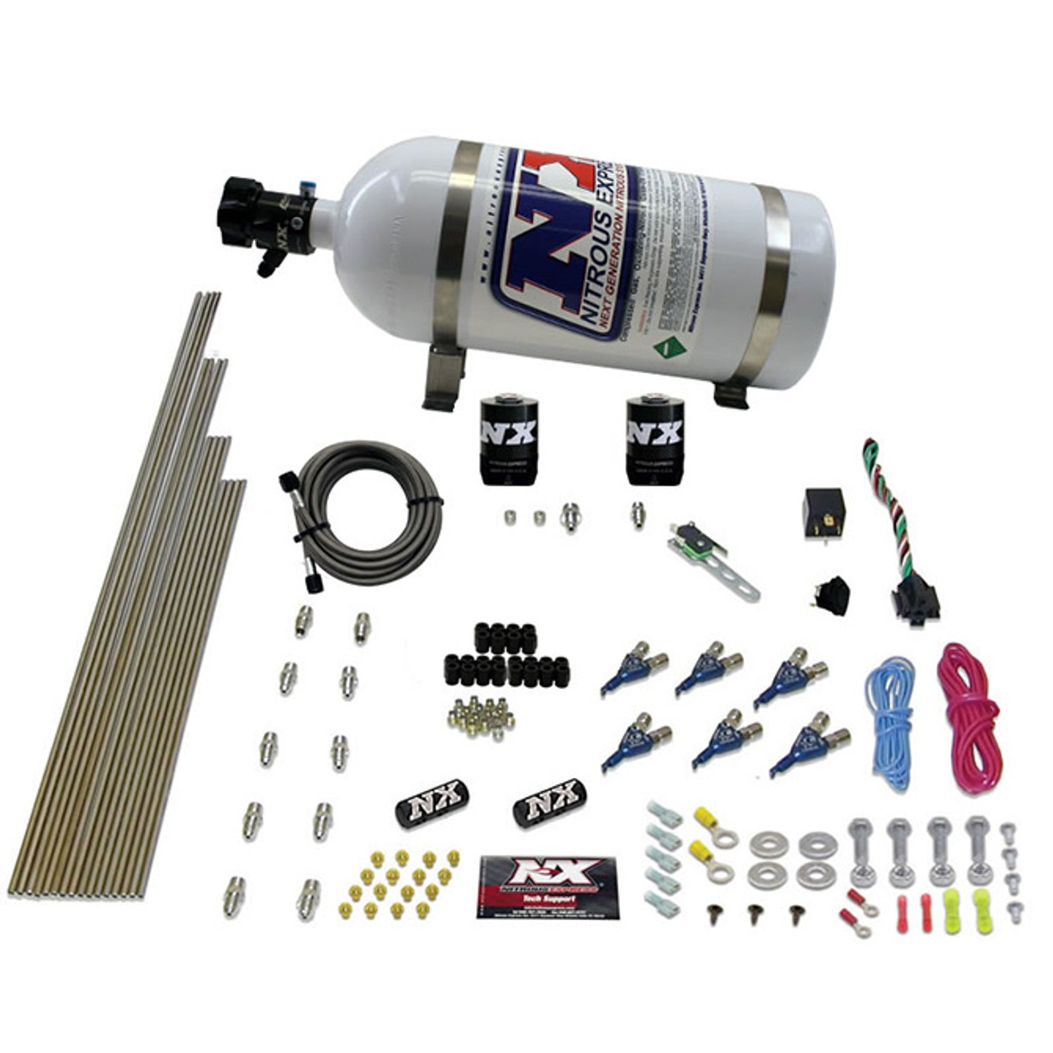 6 Cyl Gas Nitrous Kit <br> 150-375HP w/10lb Bottle