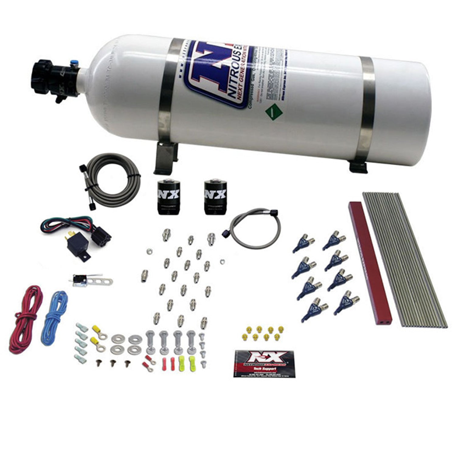 Pro Piranha Nozzle Gas Nitrous Kit w/15lb Bottle <br> 14-20 Chevy Corvette, Camaro