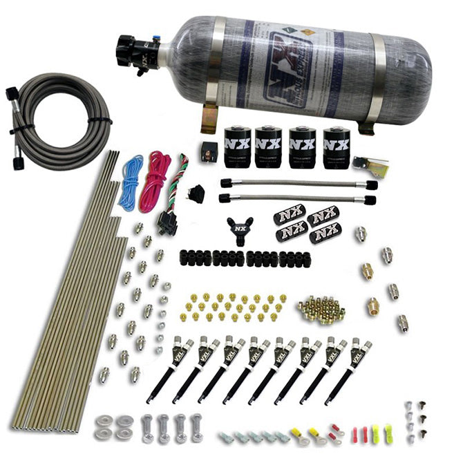 8 Cyl VXL Direct Port Nitrous Kit w/12lb Bottle <br> 200-500HP Rated