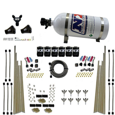 8 Cyl Triple-D Dry Direct Port Dry Nitrous Kit <br> 3 Stage 6 Solenoids w/10lb Bottle