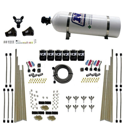 8 Cyl Triple-D Dry Direct Port Dry Nitrous Kit <br> 3 Stage 6 Solenoids w/15lb Bottle