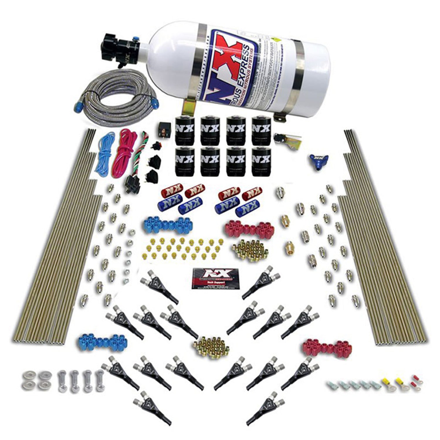 Shark Dual Stage Nitrous Kit w/10lb Bottle <br> 200-1200HP