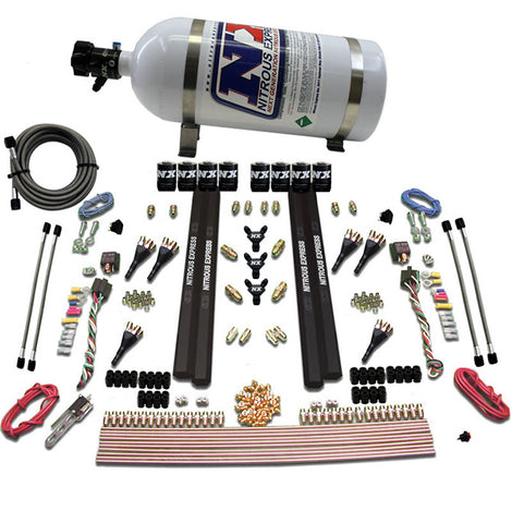 Dual Stage Nozzle Nitrous Kit <br> With 10lb Bottle