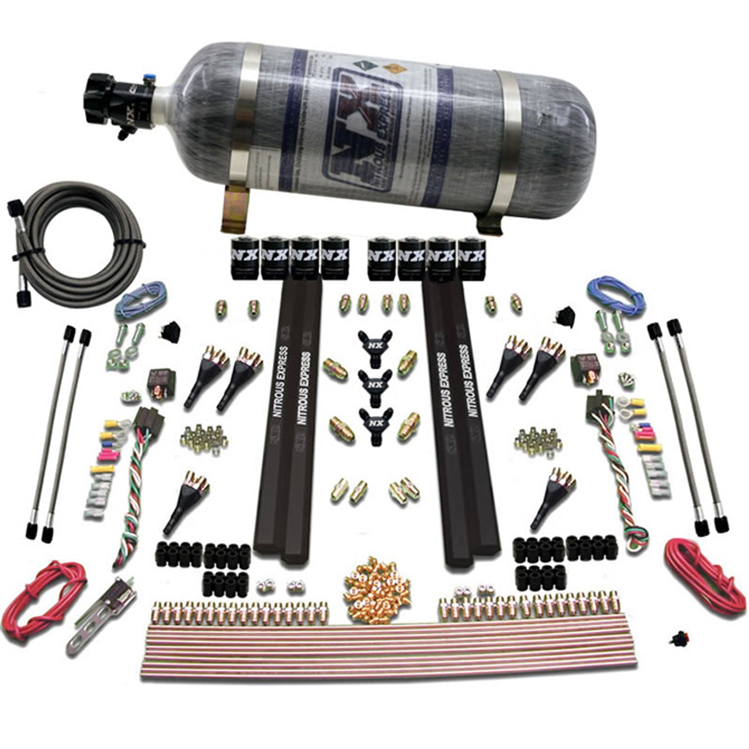 6 Cyl SX2 Dual Stage Nozzle Nitrous Kit w/12lb Bottle <br> Universal Application