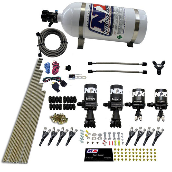 8 Cyl Shark Direct Port Nitrous Kit w/10lb Bottle <br> 200-600HP Rated