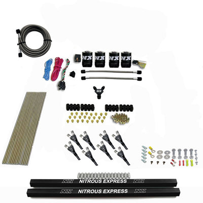 Pro-Shk/Gas 4 Solenoids Nitrous Kit w/Rails <br> 250-650HP w/Rails
