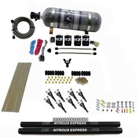 Pro-Shk/Gas Nitrous Kit w/Rails & Composite Bottle <br> 200-600HP Rated