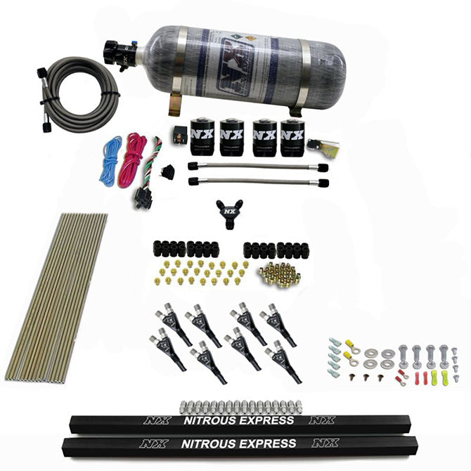 Pro-Shk/Gas Nitrous Kit w/Rails & Composite Bottle <br> 200-600HP Rated