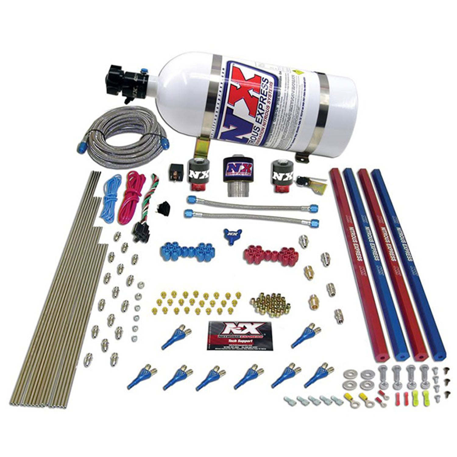 Pro-Shk/Gas Nitrous Kit w/Rails & 10lb Bottle <br> Universal Application