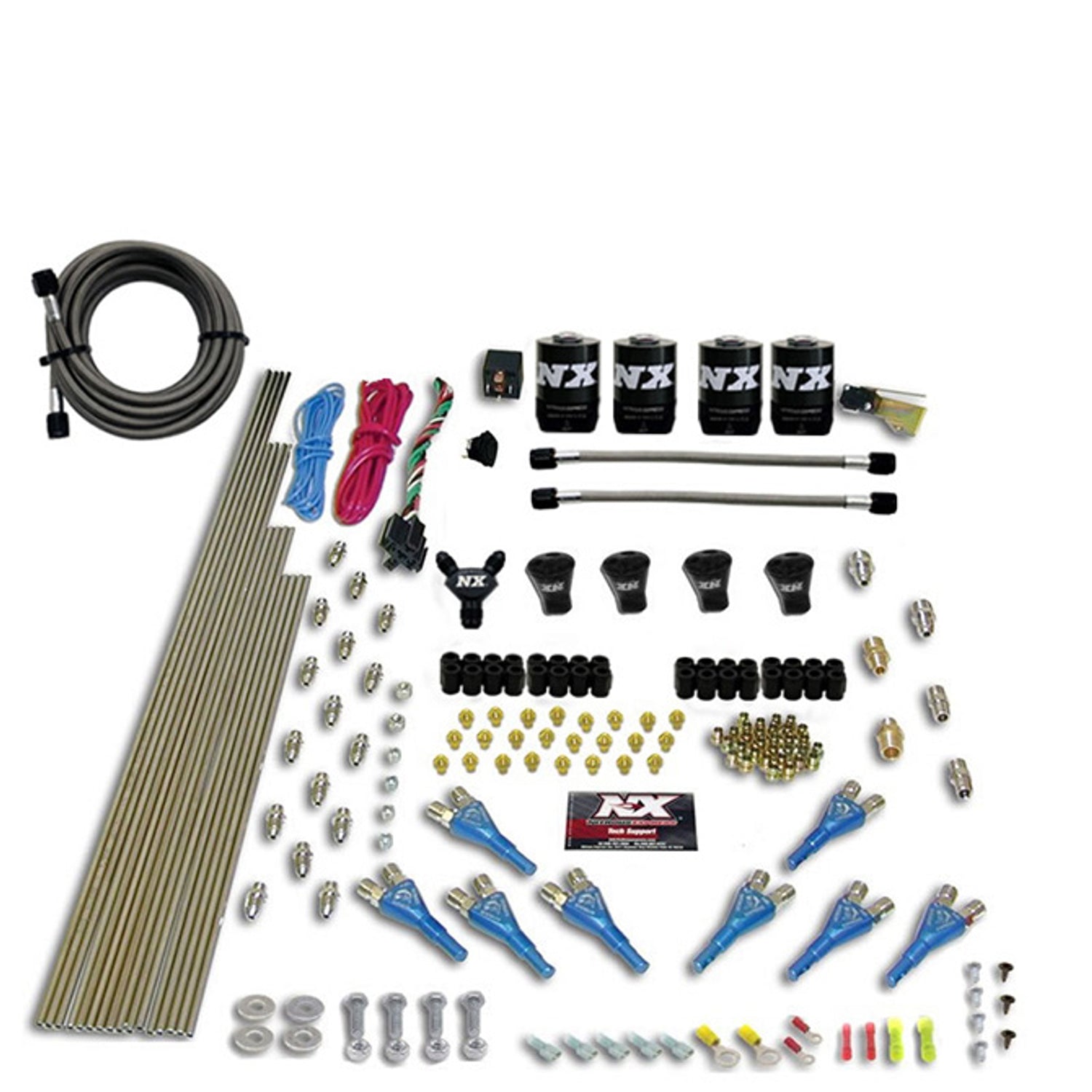 Pro-Shk/Gas Nitrous Kit 4 Solenoids <br> 200-600HP Rated