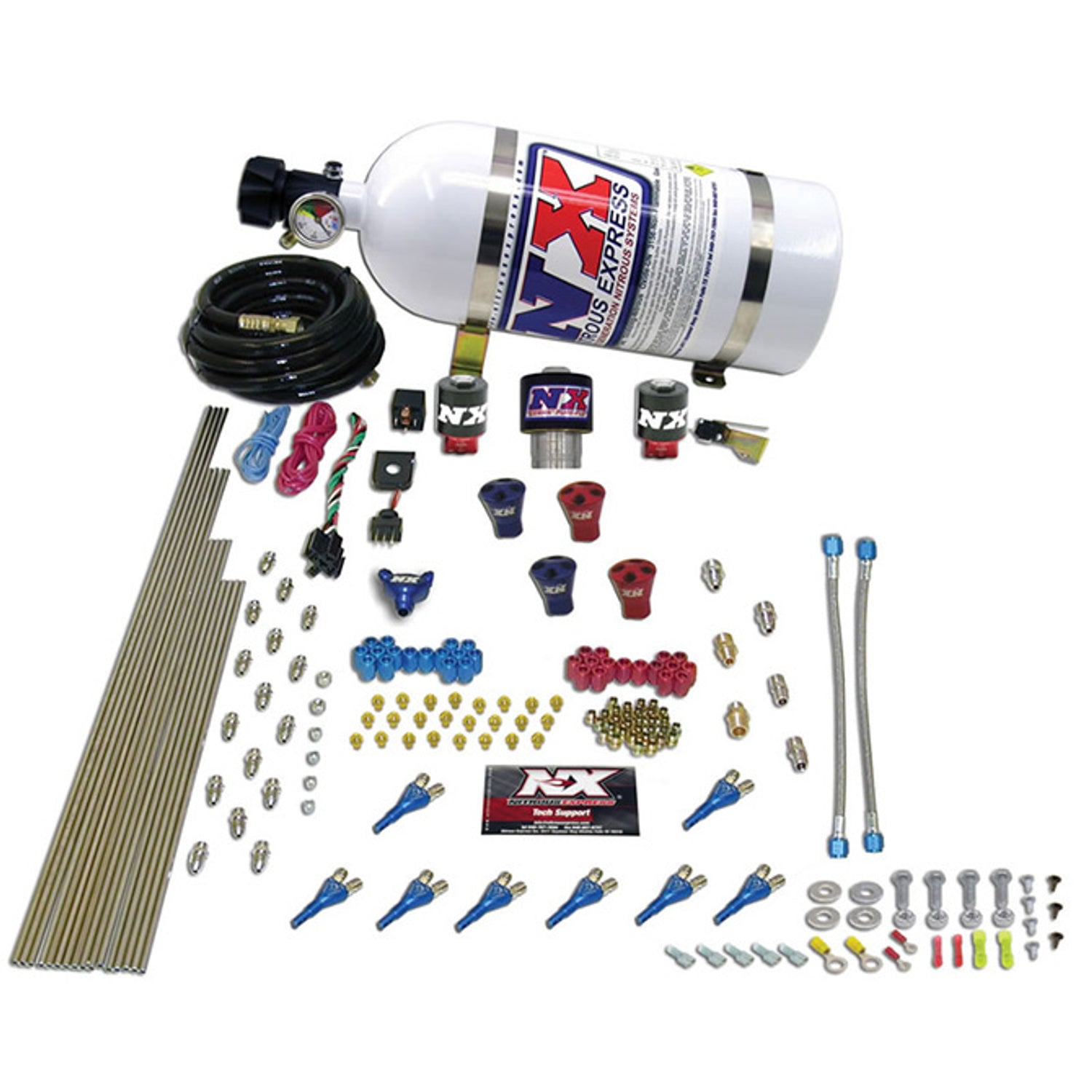 Supershark Solenoid Nitrous Kit <br> 200-600HP w/10lb Bottle