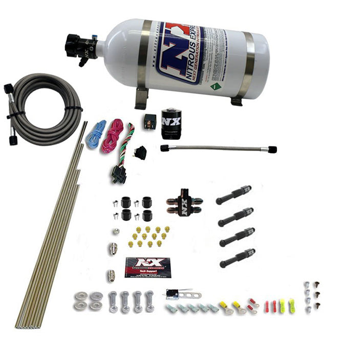 4 Cyl Dry Direct Port Nitrous Kit <br> With 10 lb Bottle