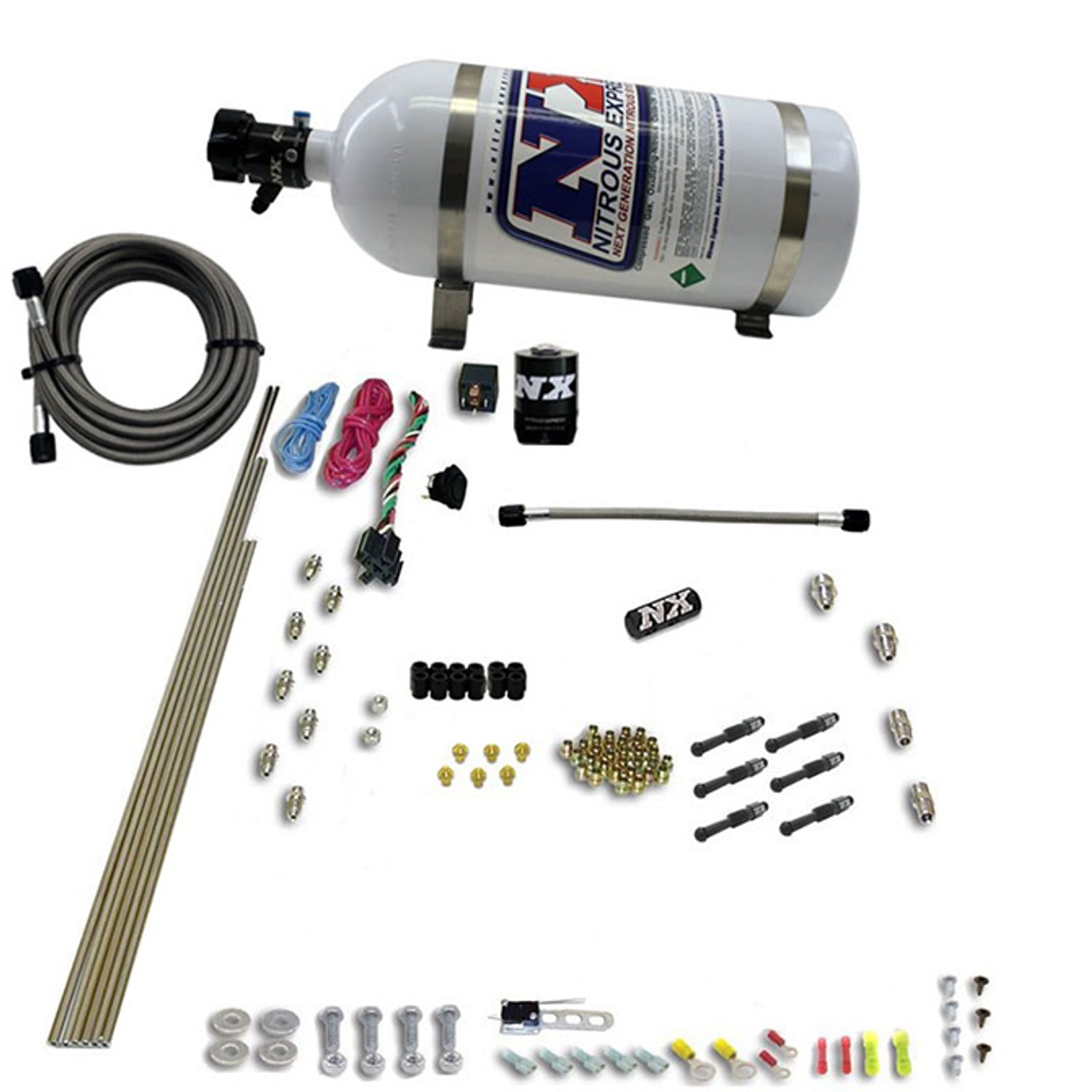 6 Cyl Dry Direct Port Nitrous Kit w/ 10lb Bottle <br> Universal Fit