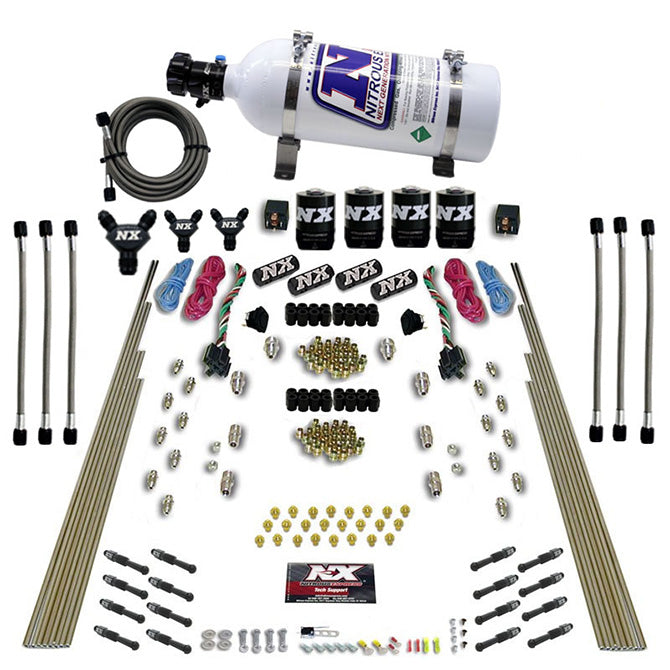 8 Cyl Dry Direct Port Dual Stage Nitrous Kit <br> 200-600HP Rated