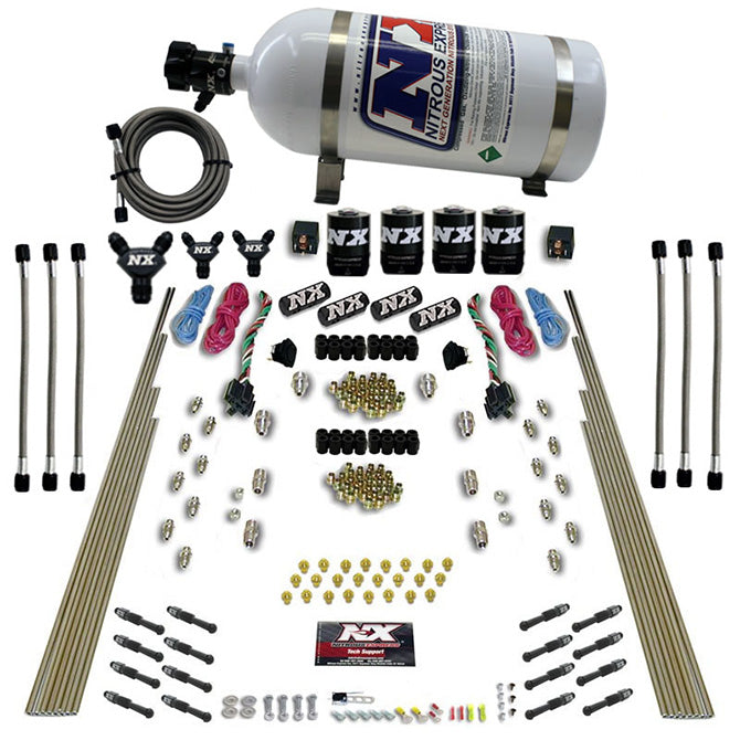 8 Cyl Dry Direct Port Dual Stage Nitrous Kit <br> 200-600HP Rated