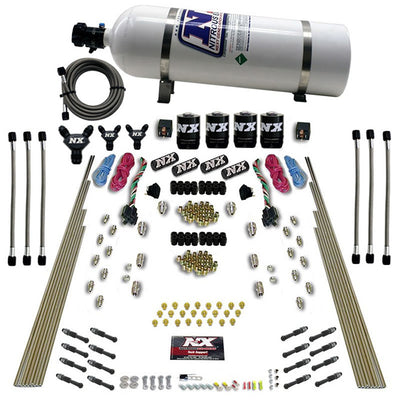 Dry Direct Port Dual Stage Nitrous Kit w/15lb Bottle <br> 200-600HP Rated