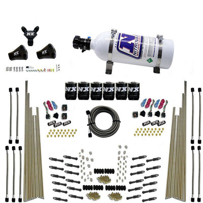 8 Cyl Dry Direct Port Nitrous Kit w/5lb Bottle <br> 200-600HP Rated