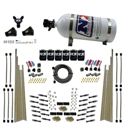 8 Cyl Dry Direct Port Nitrous Kit w/10lb Bottle <br> 200-600HP Rated