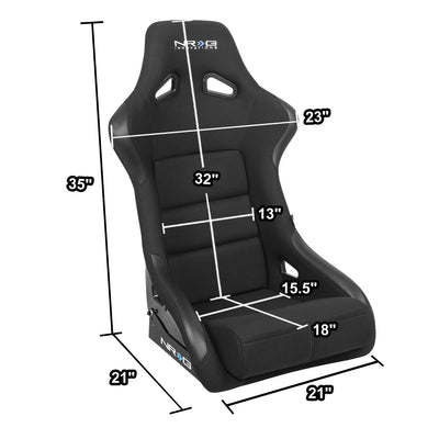 23 W X 18 D X 34 in.H Fiberglass Bucket Racing Seat <br>Universal