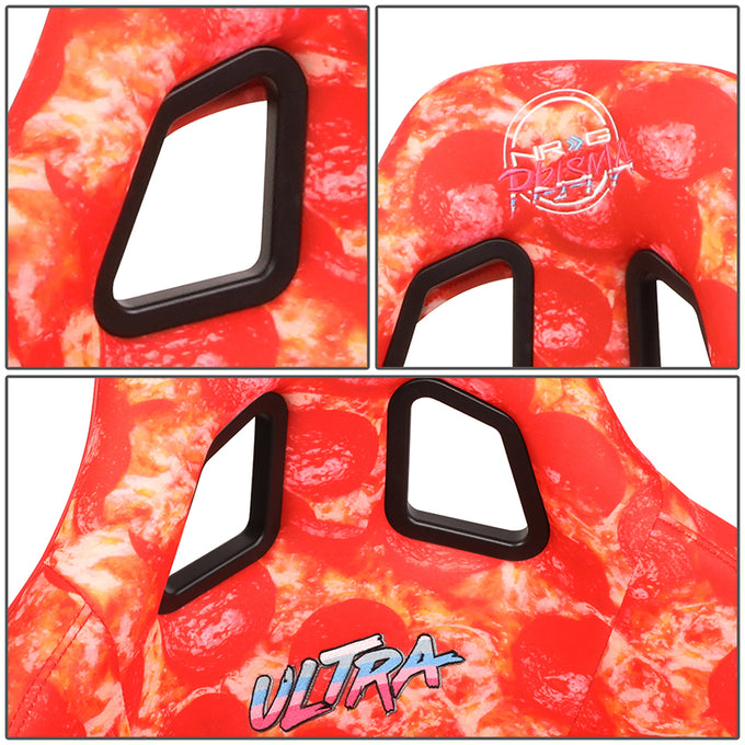 21 W X 36 H X 18 in.D ULTRA Prisma Fixed Back Bucket Racing Seat<br>Universal