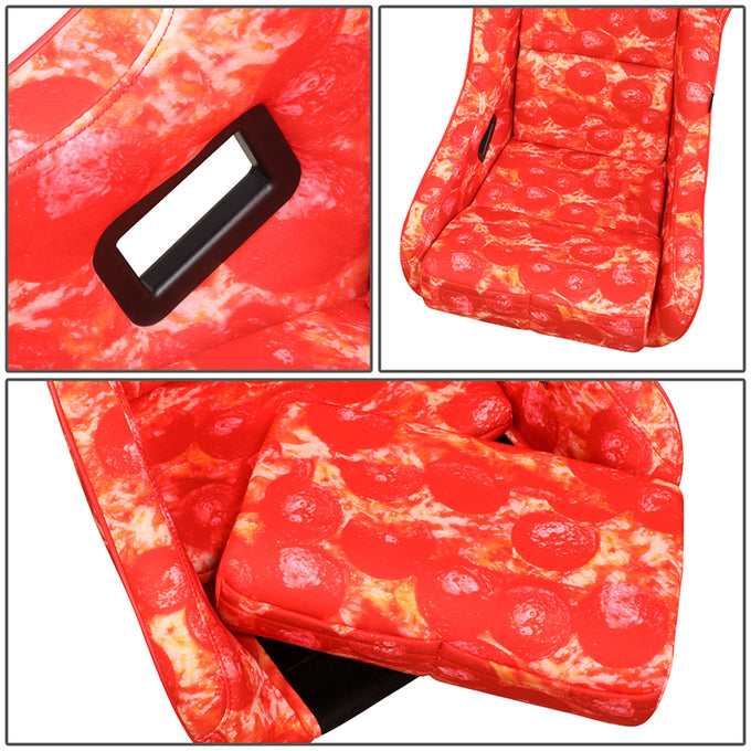 21 W X 36 H X 18 in.D ULTRA Prisma Fixed Back Bucket Racing Seat<br>Universal