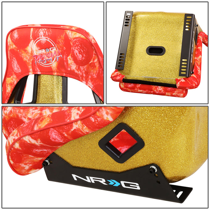 21 W X 36 H X 18 in.D ULTRA Prisma Fixed Back Bucket Racing Seat<br>Universal