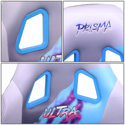 Mix Sparkled Paint Back Prisma Bucket Racing Seat <br> Overall Dimension ( in.): 22 W X 34 H X 16 D
