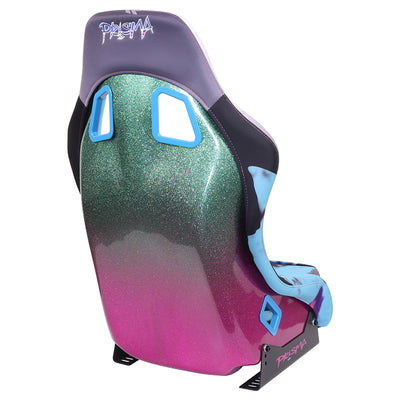 Mix Sparkled Paint Back Prisma Bucket Racing Seat <br> Overall Dimension ( in.): 22 W X 34 H X 16 D