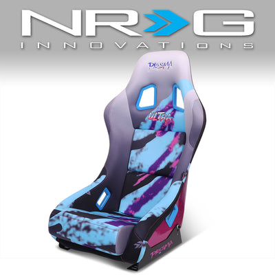 Mix Sparkled Paint Back Prisma Bucket Racing Seat <br> Overall Dimension ( in.): 22 W X 34 H X 16 D