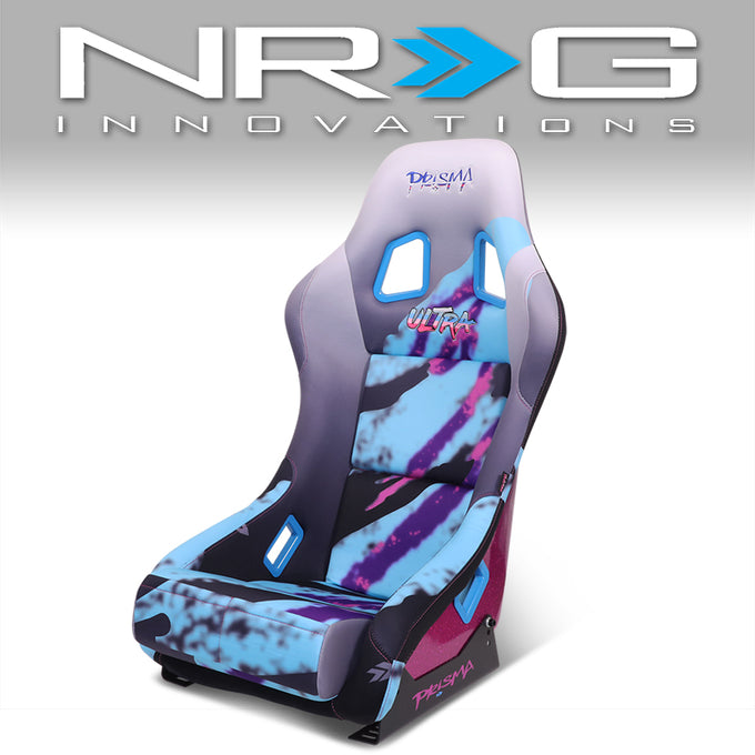 Mix Sparkled Paint Back Prisma Bucket Racing Seat <br> Overall Dimension ( in.): 22 W X 34 H X 16 D