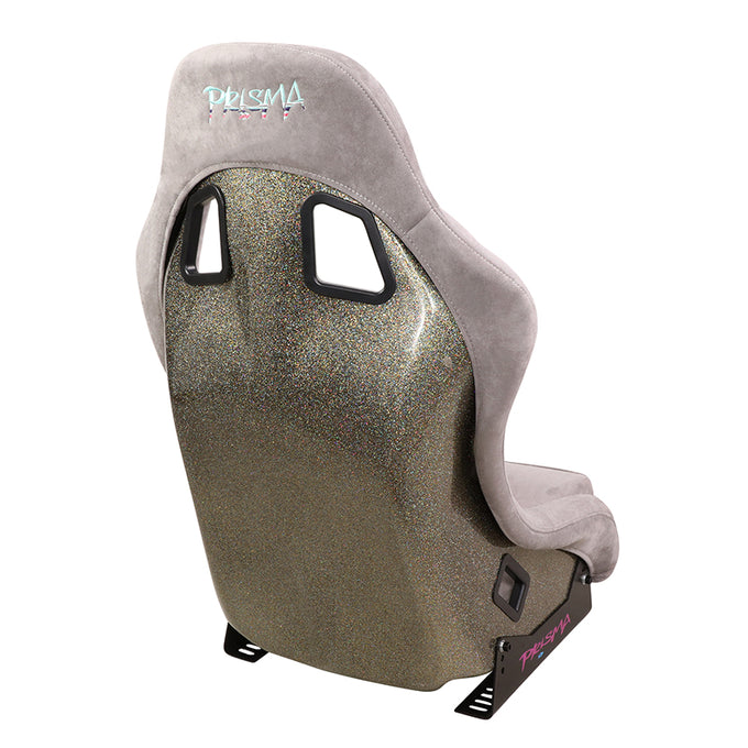 20 W X 34 H X 16 in.D ULTRA Prisma Grey Alcantara Fixed Back Racing Seat<br>Universal