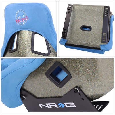 FRP Gold Mix Paint Back Prisma Bucket Racing Seat <br> Overall Dimension ( in.): 24 W X 36 H X 18 D