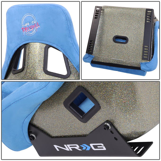 FRP Gold Mix Paint Back Prisma Bucket Racing Seat <br> Overall Dimension ( in.): 24 W X 36 H X 18 D