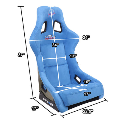 FRP Gold Mix Paint Back Prisma Bucket Racing Seat <br> Overall Dimension ( in.): 24 W X 36 H X 18 D