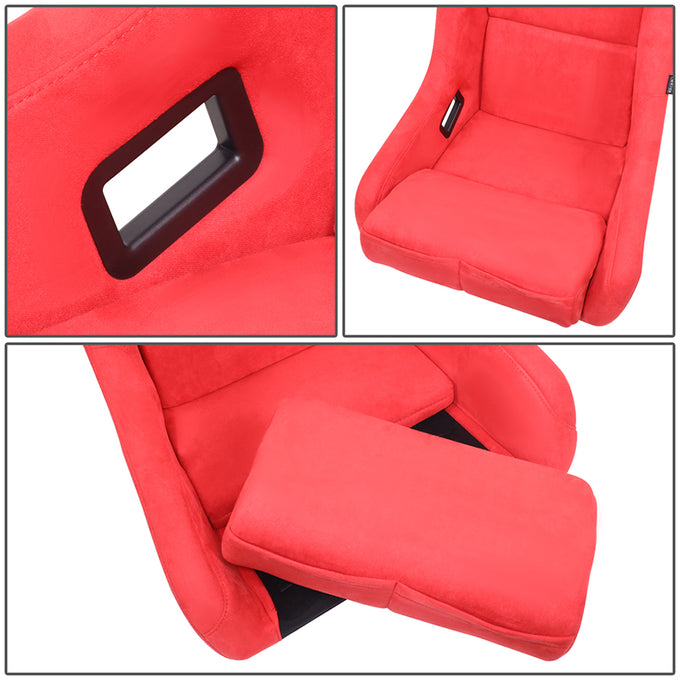 FRP Gold Mix Paint Back Prisma Bucket Racing Seat <br> Overall Dimension ( in.): 24 W X 36 H X 18 D