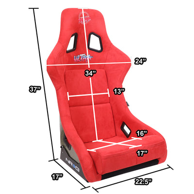 FRP Gold Mix Paint Back Prisma Bucket Racing Seat <br> Overall Dimension ( in.): 24 W X 36 H X 18 D