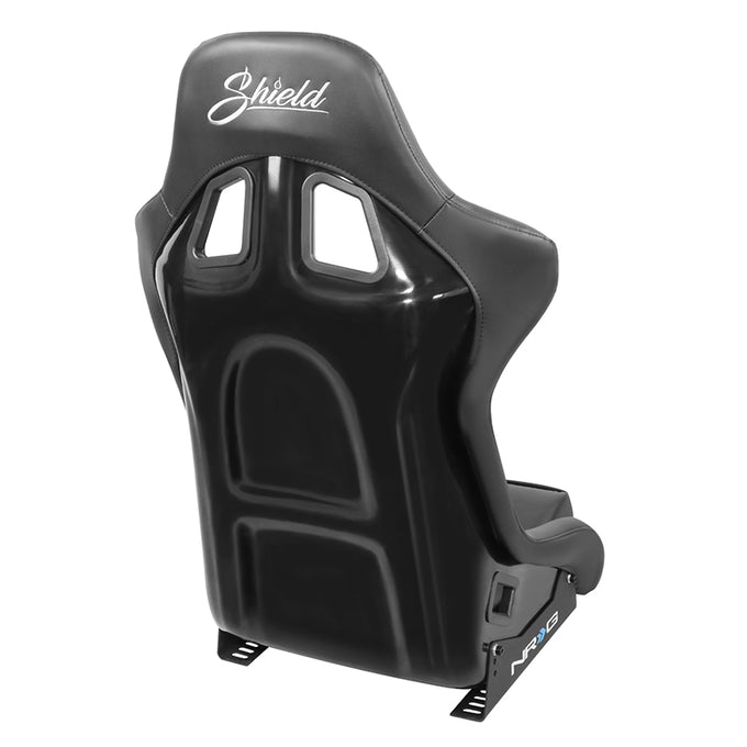 20 W X 36 H X 18.5 in.D Medium Size Black Vinyl Fixed Back Bucket Racing Seat<br>Universal