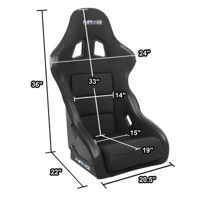Medium Size Fiberglass Fixed Back Bucket Racing Seat <br>Universal