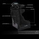 Prisma Black Sparkled Fiberglass Bucket Racing Seat <br> Overall Dimension ( in.): 24.5 W X 36 H X 21 D